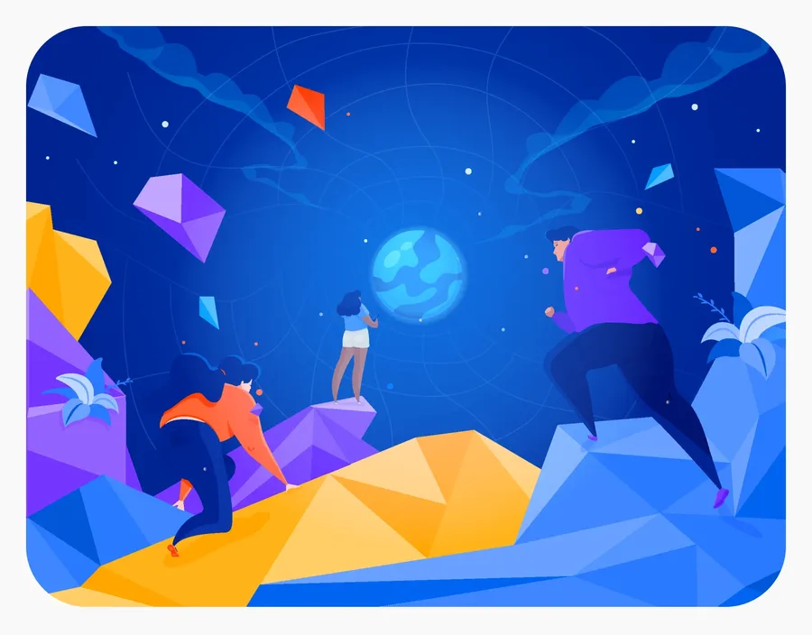 Kaleid Softwares — Illustrations et travail de marque pour une start-up fintech éditrice de logiciels destinés à la gestion de patrimoine.